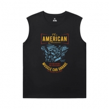 Hot Topic araba motoru Tshirt Yarış Araba Baskılı Kolsuz T Shirt Mens için