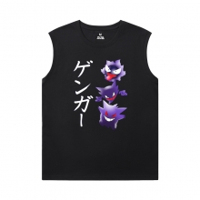 Pokemon camiseta sin mangas para el gimnasio tema caliente Gengar tees