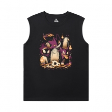 Pokemon Hombres XXXL camiseta sin mangas camisetas algodón Gengar camisa