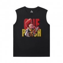 Uma camiseta sem mangas do Homem-Soco para camisetas de anime vintage de ginástica