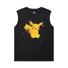 Puuvilla paidat Pokemon Pyöreä Kaula Hihaton T-paita