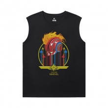 Kaptajn Marvel ærmeløs sideløs skjorte Marvel The Avengers T-shirts