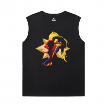Kapten Marvel Tees Marvel The Avengers överdimensionerade ärmlös T Shirt