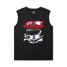 Erkekler için Titan Tee Vintage Anime Baskılı Kolsuz T Shirt Saldırı
