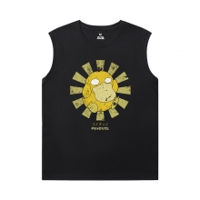 Laatu Tshirt Pokemon Musta Hihaton Paita Miehet