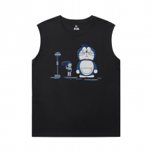 Doraemon Shirt Quality Round Neck Sleeveless T Shirt