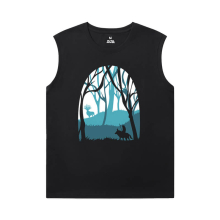 Princess Mononoke Men'S Sleeveless T Shirts For Gym Miyazaki Hayao Quality Shirt