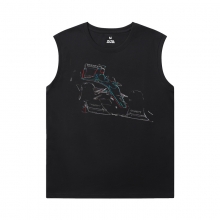 Quality F1 Tshirt Car Black Sleeveless T Shirt