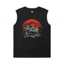 Heißes Thema Jeep Wrangler Tshirts Auto ärmellos gedruckt T Shirts Herren