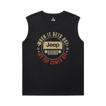 Auto-T-Shirts Cool Jeep Wrangler Herren ärmellose Sport-T-Shirts