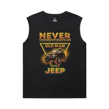 Qualität Jeep Wrangler Tshirts Auto ärmellose Baumwolle T Shirts
