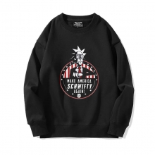 Rick and Morty Sweatshirts Black Tops