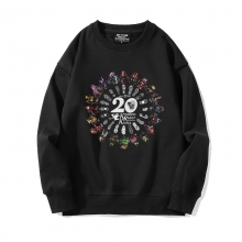 Черный Sweatshirts Горячая тема Аниме Маска Всадник Hoodie