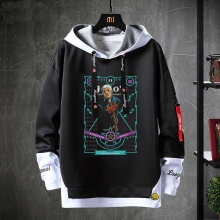 Vintage Anime JoJo Coat Fake Two-Piece Kujo Jotaro Sweatshirt