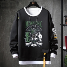 Cthulhu Mythos Sweater Fake Two-Piece Necronomicon Sweatshirt