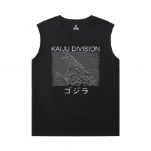 Godzilla T-Shirts Cool Womens Crew Neck Sleeveless T Shirts