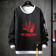 Japanse Anime One Punch Man Sweater Fake Two-Piece Sweatshirts