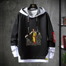 Japanese Anime One Punch Man Tops Fake Two-Piece Sweatshirts