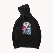 Черная куртка Птицы хищных Харли Куинн Hoodie