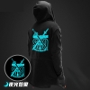 Thanh kiếm sáng nghệ thuật trực tuyến dài Hoodie Black SAO áo khoác cho thanh thiếu niên