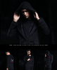 V For Vendetta Mask Hoodie Long Vendetta Movie Black Hooded Sweatshirt