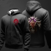 Game Themed Sweatshirts Mens Zipper Winter Hoodie Fleece Black Plus Size XXXL Youth