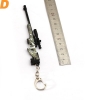 12CM CF Camuflaje arma de metal modelo de arma Llavero