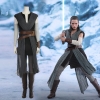 Movie Star Wars The Last Jedi Grey Rey Costume Women...