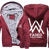 Winter dikke hoodies Alan Walker vervaagde winterjas