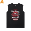 Yarış Araba Tee Gömlek Pamuk araba motoru Erkek Kolsuz Spor T Shirt