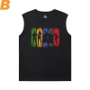 Justice League Batman T-Shirt Marvel bez rukávov tlačené tričká Pánske