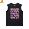 Camiseta de super-herói Liga da Justiça Batman Mens Camiseta Sem Mangas