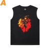 Wolverine Tees Marvel Dark Phoenix X-Men Ærmeløs Tshirt Herre