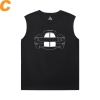 Racing Car T-Shirt Cotton Ford Sleeveless T Shirt For Gym