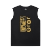 JoJo Tee Anime Kujo Jotaro Herren ärmellose Sport T Shirts