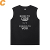 Geek Programmerare Sleevless Tshirt För män Bomull T-shirt