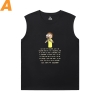 Puuvilla Tshirt Rick and Morty Miesten hihaton Lihas T-paidat