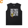 Một Punch Man Tee Shirt Vintage Anime Đen Sleeveless T Shirt Mens