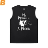 Pokemon Full Sleeveless T Shirt Cotton Tee