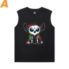 Lilo Dikiş Tee XXL Baskılı Kolsuz T Shirt Erkek için