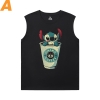 Lilo Dikiş Erkek Kolsuz T Shirt Spor Salonu Hot Topic Shirt için