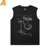 Camiseta de instrumento musical Cotton Rock Camiseta sem Mangas para Academia