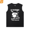 Cool Rock Tshirts Musical Instrument Sleeveless Tee Shirts Mens