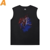 Spiderman Camicia Marvel The Avengers Senza maniche Tee Camicie Uomo