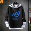Faux deux pièces Prodigal Eye logo Sweatshirts ROG Republic of Gamers Tops