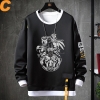 Anime Masked Rider Jacket Fake Two-Piece Sweatshirts
