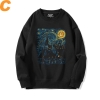 Slavný obraz mikiny black starry sky topy