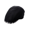 Summer Female Outdoor Hat Anti-UV Painter Sun Hat Sequins Beret Hat Grey Black