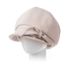 Winter Wild Bow Tie Beret Hat Fishing Caps 100% Wool Cotton Womens Beige