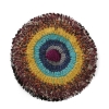 Female Autumn Winter Warm Woolen Hat Knitted Multicolored Yarn Dome Hats Beret Hat